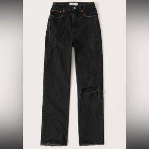 Abercrombies 90s Ultra High Rise Straight Jean